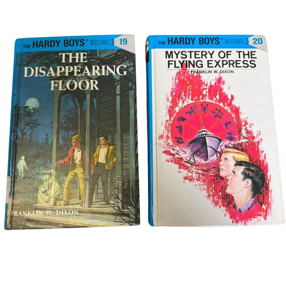 Hardy Boys Books Lot of 2 The Disappearing Floor Flying Express Vol 19 20 Dixon